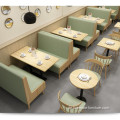 Esszimmer-Möbel-Leder-Einzelrestaurant-Café-Stand-Sofa